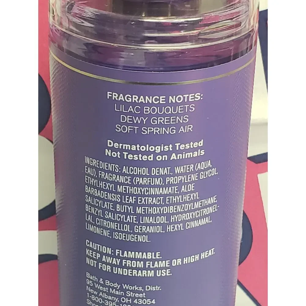 BBW Fresh Cut Lilac 8.0 Fluid Ounces Fine Fragrance Mist